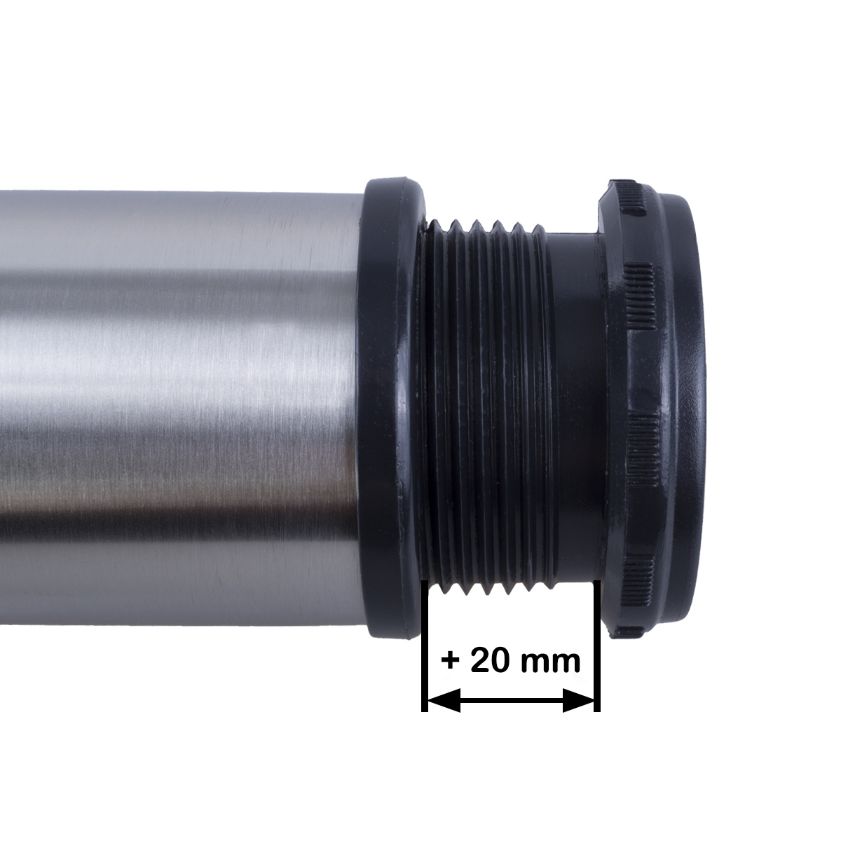 EDELSTAHL Möbelfuß Möbelfüße Ø50mm Sockelfuß Sockelfüße verstellbar