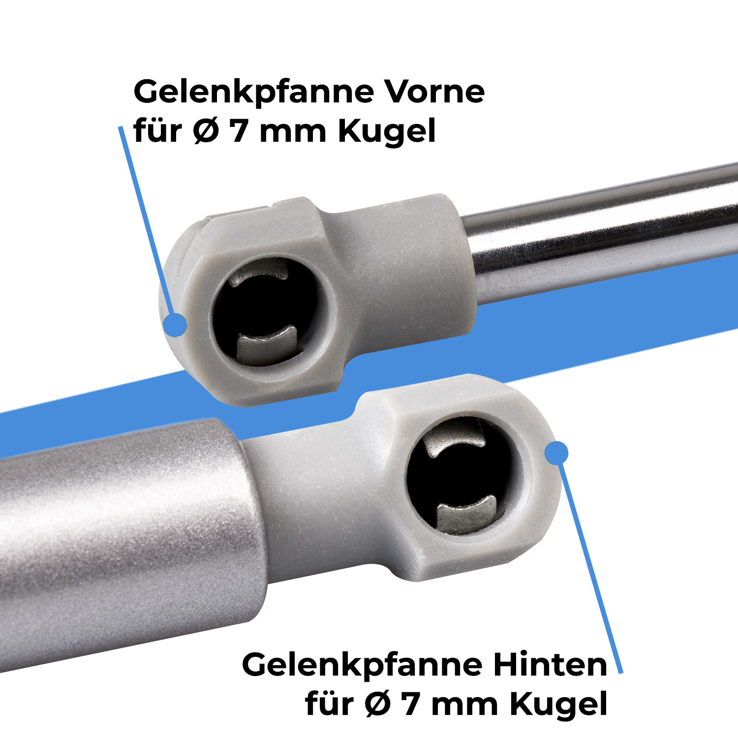 Ersatz Gasdruckfeder für Liftomat Kesseböhmer Kompressionsfeder